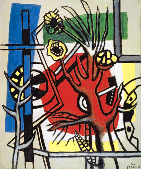 Un arbre Sur Un Fond Rouge