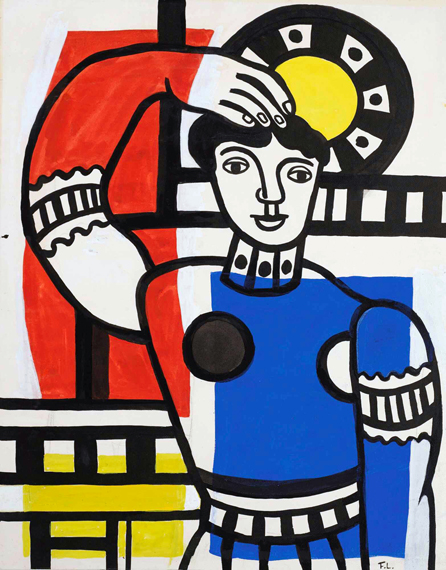 Danseuse au Tambourin by Fernand Leger, oil painting reproduction on canvas Danseuse au Tambourin