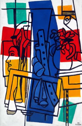 Le Vase de Fleurs dans L'atelier