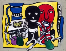 Composition aux deux Masques