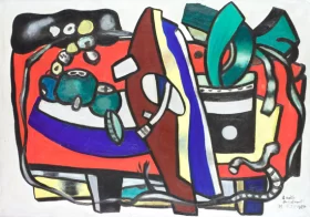 Composition with green plant