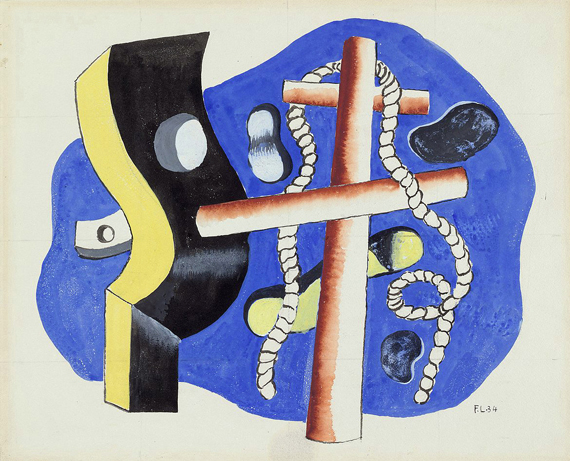 Forms in Space by Fernand Leger, oil painting reproduction on canvas Forms in Space