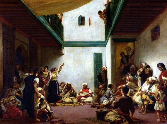 A Jewish Wedding in Morocco by Eugene Delacroix, oil painting reproduction on canvas A Jewish Wedding in Morocco