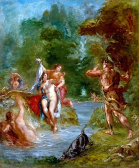 Les Deux Foscari 1855 The Summer - Diana Surprised by Actaeon