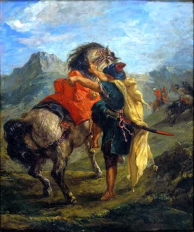 A Moroccan Mounting His Horse, 1854