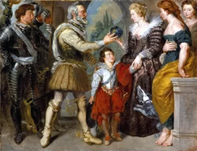 Henri Iv Conferring the Regency Upon Marie De' Medici