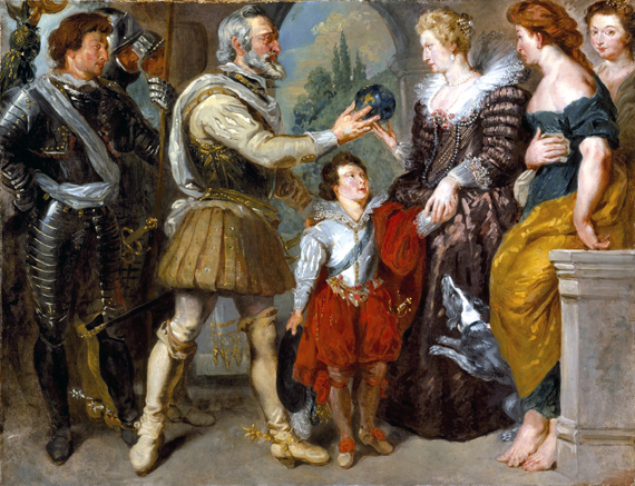 Henri Iv Conferring the Regency Upon Marie De' Medici