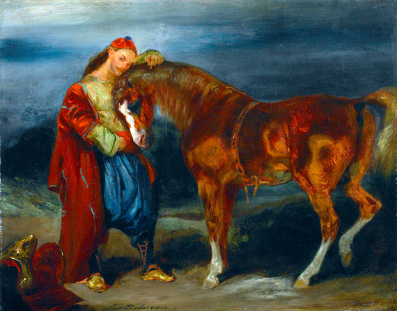 Young Turk Stroking His Horse 1825
