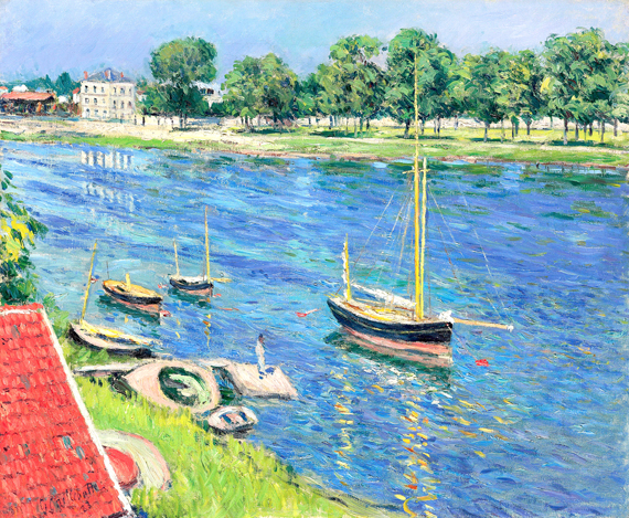 La Seine à Argenteuil, Bateaux Au Mouillage 1883