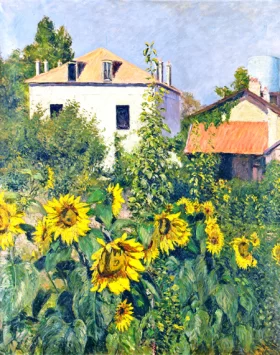 Daphnis and Gnathon Sunflowers, the Garden in Petit-Gennevilliers