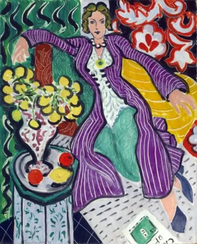 Woman in a Purple Coat