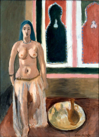 Odalisque With Green Headdress (Odalisque Coiffure Verte) by Henri Matisse, oil painting reproduction on canvas Odalisque With Green Headdress (Odalisque Coiffure Verte)