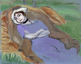 Reclining Figure in a Landscape