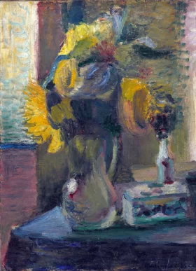 Sunflowers in a vase