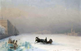 Alexander II on the frozen Neva, 1890
