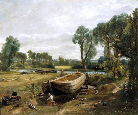 Boat-Building near Flatford Mill 1815