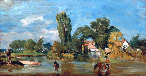 Flatford Mill by John Constable, oil painting reproduction on canvas Flatford Mill