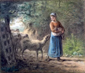 Resting Maiden 1752 Newborn Lamb