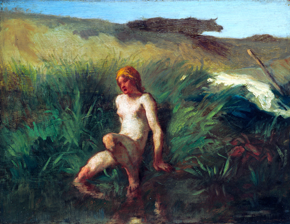 The Bather by Francois Millet, oil painting reproduction on canvas The Bather
