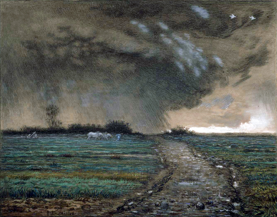 Coming Storm by Francois Millet, oil painting reproduction on canvas Coming Storm