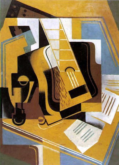 The Guitar (La guitarra), 1918 by Juan Gris, oil painting reproduction on canvas The Guitar (La guitarra), 1918