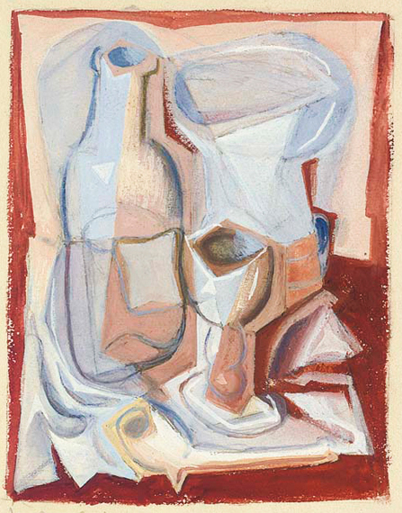 Verre et bouteille