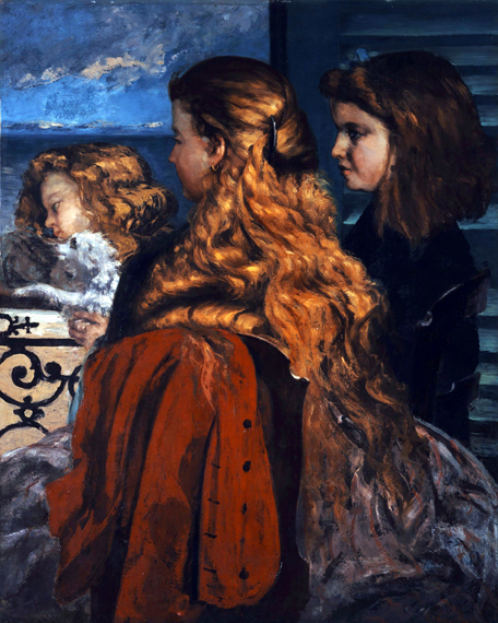 Three Young Englishwomen by a Window 1865