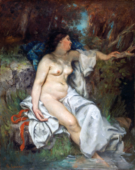 Bather Sleeping by a Brook 1845