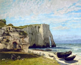 The Etretat Cliffs after the Storm 1870