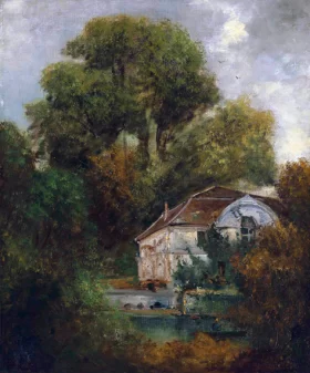 Landscape at Collioure Le Château De Beaulieu; Près De Lausanne 1875