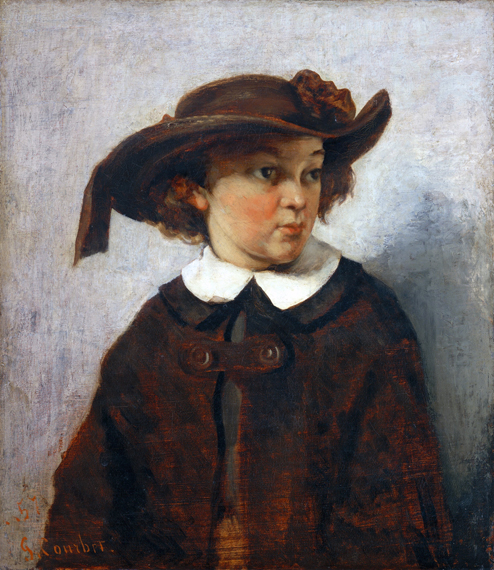 Portrait of a Young Girl 1857 by Gustave Courbet, oil painting reproduction on canvas Portrait of a Young Girl 1857