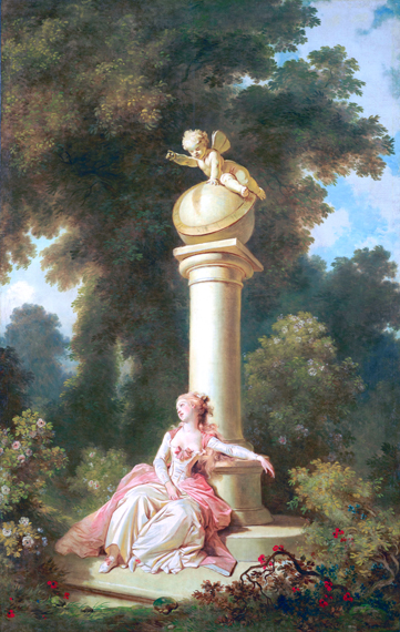 The Progress of Love- Reverie by Jean-Honoré Fragonard, oil painting reproduction on canvas The Progress of Love- Reverie