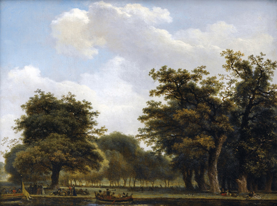 Barquant dans un parc