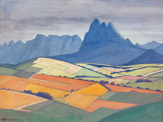 A View in the Stellenbosch Valley, with Simonsberg and the Hottentots Holland Beyond