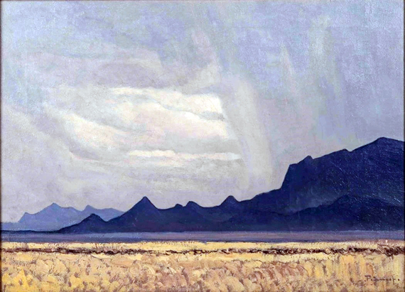 Storm Clouds by Jacobus Hendrik Pierneef, oil painting reproduction on canvas Storm Clouds