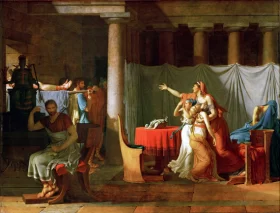 Portrait of Gampert The Lictors Bring to Brutus the Bodies of His Sons 1789