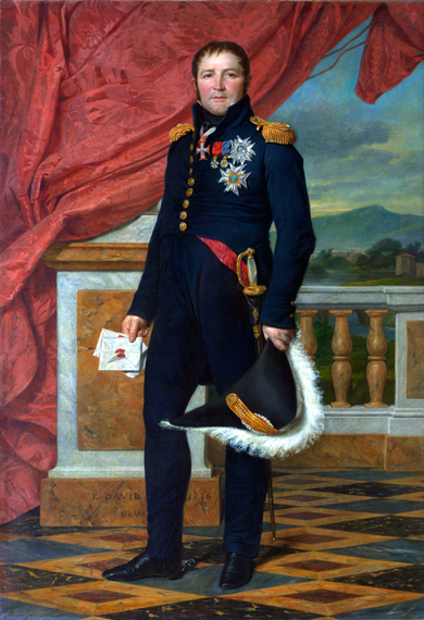 General Étienne-Maurice Gérard by Jacques Louis David, oil painting reproduction on canvas General Étienne-Maurice Gérard