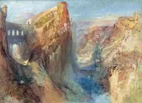 Le pont du chateau, Luxembourg 1839