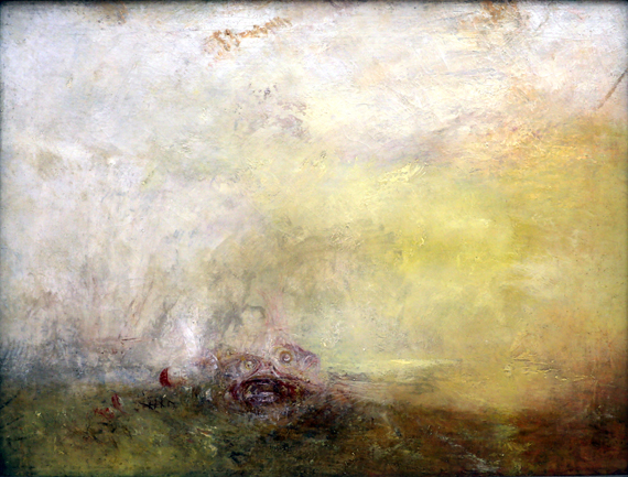 Sunrise with Sea Monsters 1845 by J.M.W. Turner, oil painting reproduction on canvas Sunrise with Sea Monsters 1845