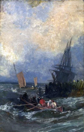 Shipping by a Breakwater 1798
