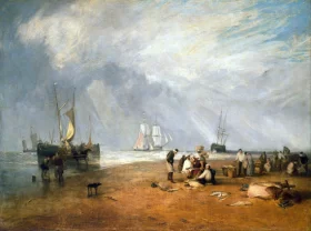 The Fish Market at Hastings Beach 1810