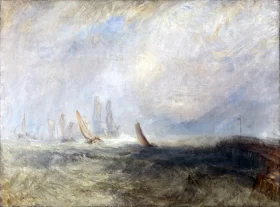 Fishing Boats Bringing a Disabled Ship into Port Ruysdael