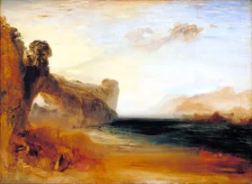 Rocky Bay with Figures