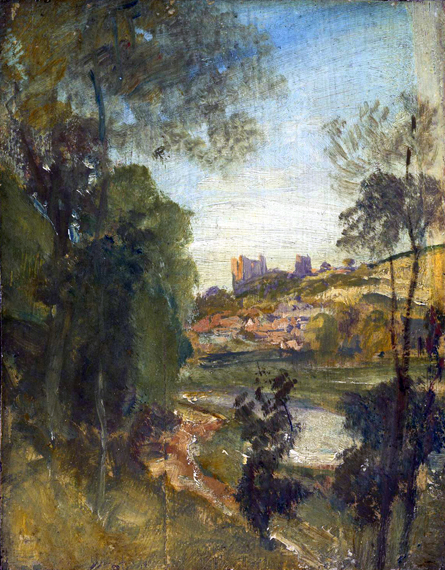 Guildford from the Banks of the Wey 1805