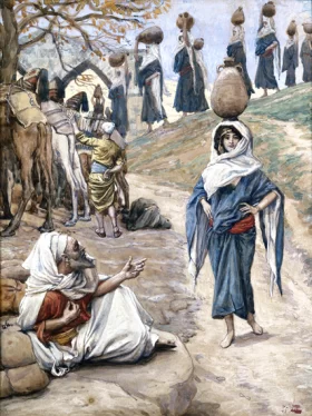 Le Chartier Embourbé Abraham's Servant Meeteth Rebecca