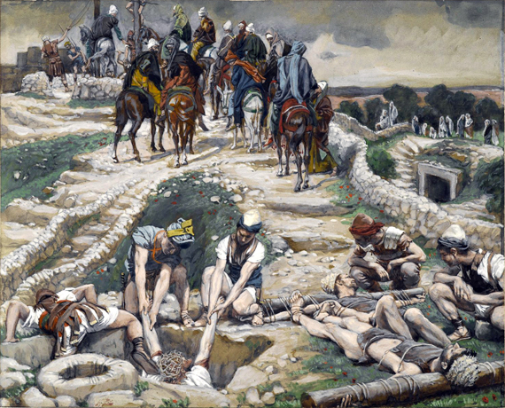 Jesus Taken From the Cistern by James Tissot, oil painting reproduction on canvas Jesus Taken From the Cistern