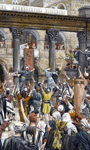 Let Him Be Crucified by James Tissot, oil painting reproduction on canvas Let Him Be Crucified