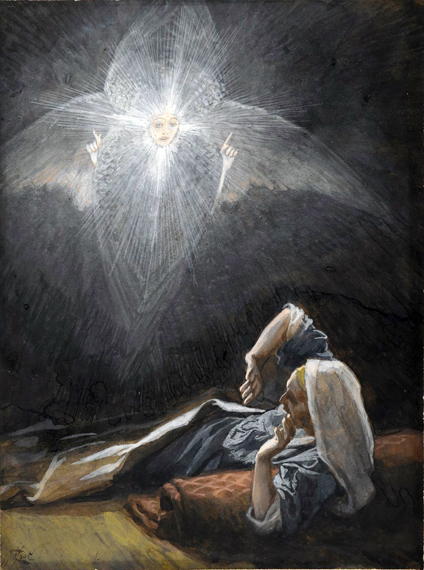 The Vision of Saint Joseph by James Tissot, oil painting reproduction on canvas The Vision of Saint Joseph