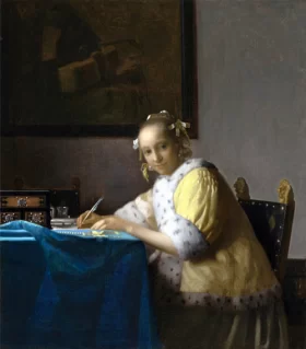 A Lady Writing 1665