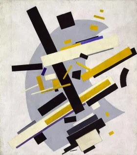 Bathing Women Suprematism. (Supremus 58. Yellow and Black) 1916